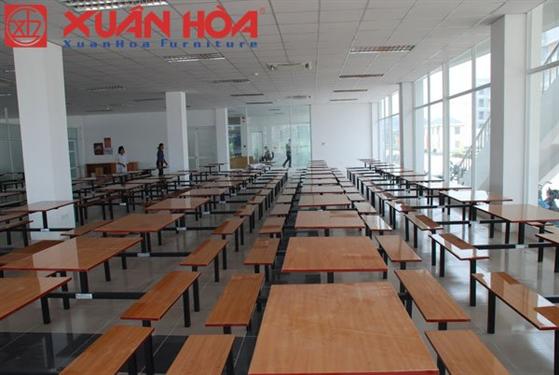 Bàn ăn công nghiệp Xuân Hòa - sự lựa chọn tốt nhất cho nhà ăn tập thể